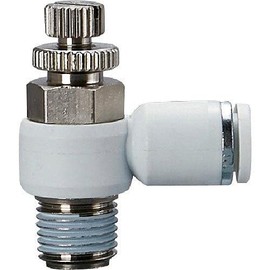 TRUSCO SCOUT10-04 Speed Controller, Elbow Type, Meter Out 0.4 inches (10 mm), R1/2