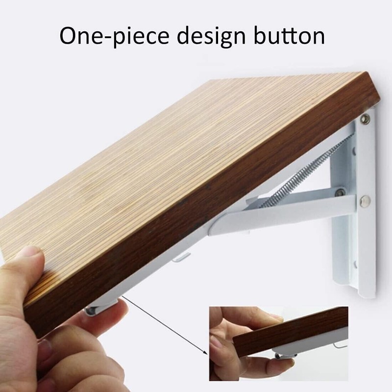 Folding Shelf Brackets - 8 Inch 2 Pcs Heavy Duty