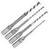 4pcs Square Hole Drill Bits 1/4 5/16 3/8 1/2 Wood