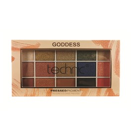 Technic Eyeshadow Palette 15 Pressed Pigment Goddess Shimmer & Glitter Colours