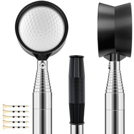 Vokvaktak 9Ft Golf Ball Retriever Telescopic, Stainless Golf Ball Retriever for Water, Golf Ball Grabber, Golf Accessories Gifts for Men Women