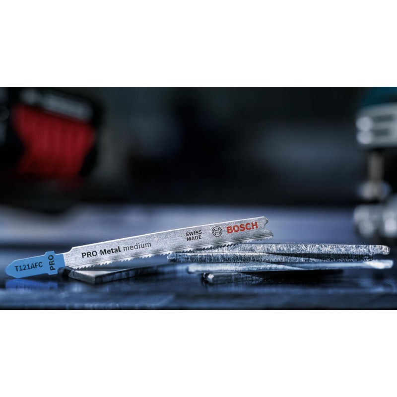 Bosch 5 x Pro Metal Medium T121AFC Jigsaw Blade (for