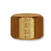 Flywheel Supply 1/4 inch Cap Brass Pipe Fitting NPT soft