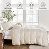 Guchuang Bedding Beige Chic Pinch Pleated Double Size Duvet Cover