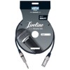ah Cables KM6MP2MBLK Microphone Cable XLR Male to 6.3 mm Jack Mono 6 m