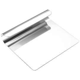 1 Pcs Stainless Steel Pastry Scraper, Metal Dough Scraper Bench Scraper for Baking Cutting Scraper, Stainless Steel Vegetable Dough Cutter Food Scraper, Kitchen Scraper Tool, Chopping Board Scraper