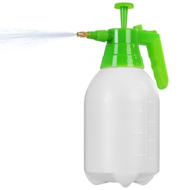 MaxWorks 51021 Hand Pump Sprayer Bottle 2L 0.5 Gal for Garden Indoor Outdoor Home with Adjustable Brass Nozzle of Mist Setting with Lock Switch