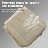 GXARTS Driver and Passenger Side Bottom Replacement Leather Seat Cover