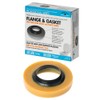 Black Swan Mfg. Co. 04420 W/FLANGE, FOR FLOOR MOUNT BOWLS 1" THICK WAX RING FOR 3" & 4", yellow