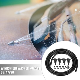 X AUTOHAUX 4pcs Windshield Wiper Washer Nozzle Replacement for Subaru Impreza 2008-2012 47230 Single Hole Water Sprayer CarSprayer Jet