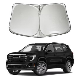 SZYUCHEN Car Windshield Sun Shade Sunshade Compatible with GMC Acadia 2024-2025 2026 Elevation AT4 Denali Accessories, Car Front Window Sun Shield Visor