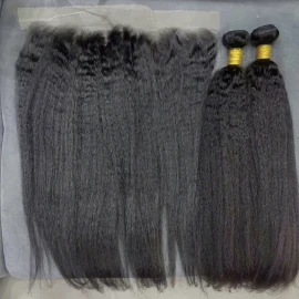Yaki 13x6 hd Lace Frontal Closure 4x4 5x5 6x6 7x7 9x6 13x4 HD Lace Invisible Bleached Knot and Preplucked Burmese Curly Closurestyle: HD lace 13x4, color: kinky curly, Stretched Length: 20 Inches