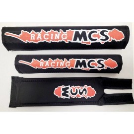 MCS RACING RETRO BMX PADSET BLACK/RED/WHIT