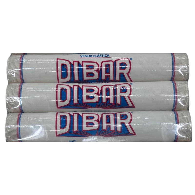 DIBAR Venda Elástica de Tejido Plano de Algodón, 30 cm