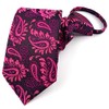 Elfeves Mens Big Boys Kid Mens Fuchsia Black Zip Tie