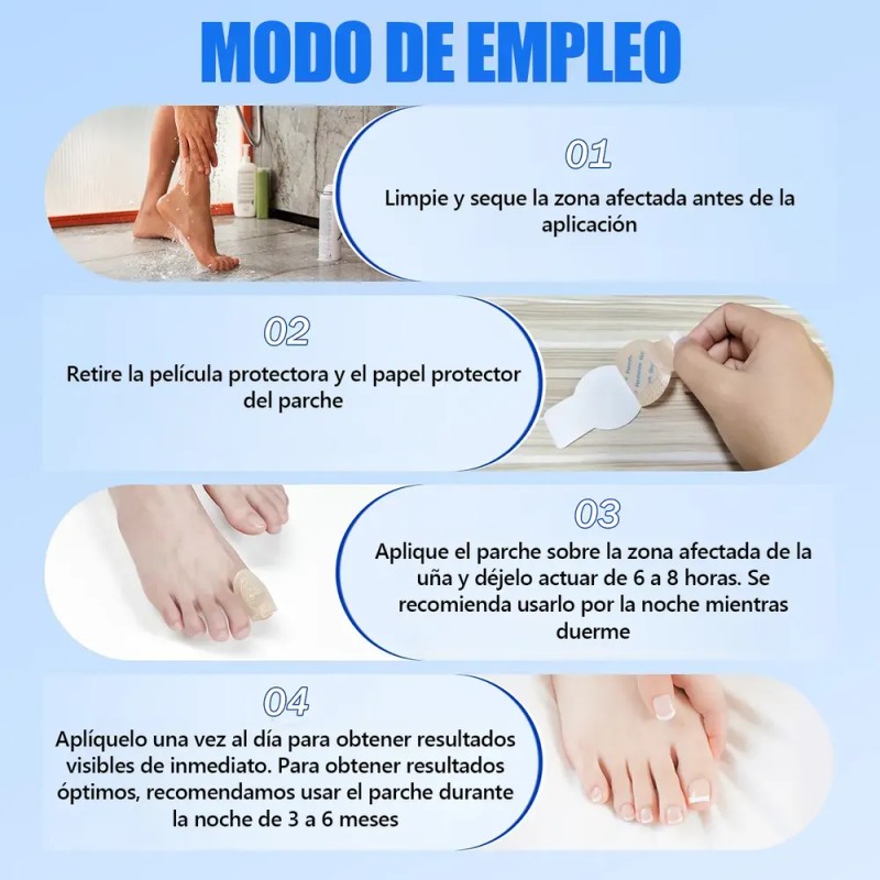 Parches Para Uñas Fúngicos 63pzs Caja De Parches Dañadas
