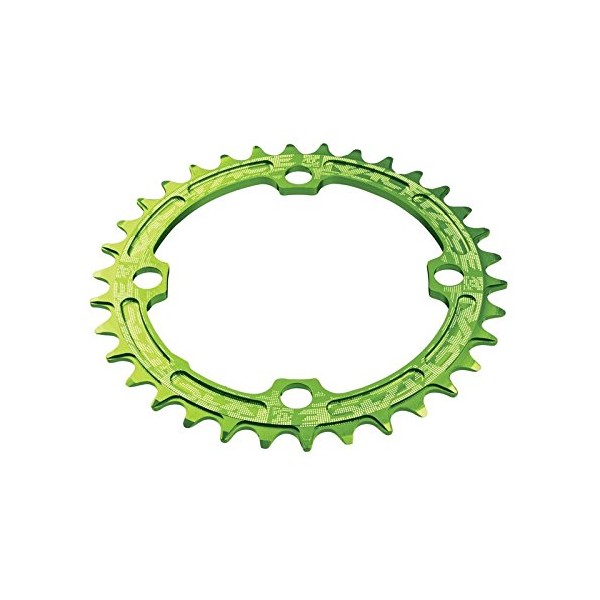 Race Face Narrow Wide Single Chainring, Green, 104 x 36T