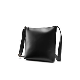 [Device] Ike Uncle Faux Leather Crossbody Shoulder Bag, Black