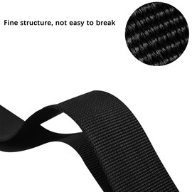 RETON 38MM 10 Yards Black Nylon Heavy Webbing Strap,Durable Luggage Straps, Elastic Bag Straps for Luggage Suitcase Rucksack Backpacks Cargo Strapping DIY Accessories