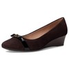 Cole Haan Women's Malta 40mm Wedges, DK Choco SDE/Black, 9