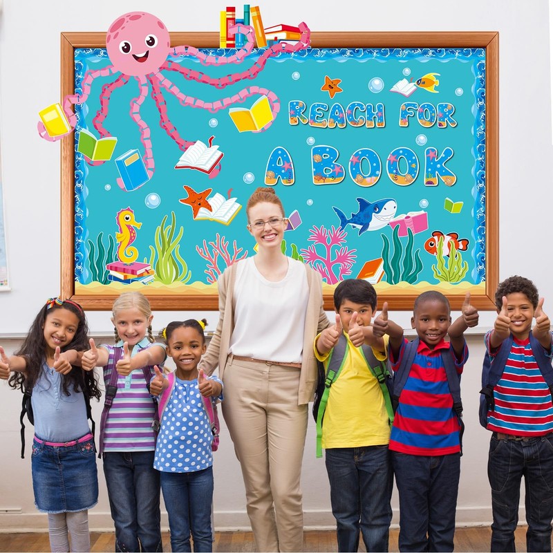 Pajean Ocean Bulletin Board Under The Sea Classroom Decor Sea