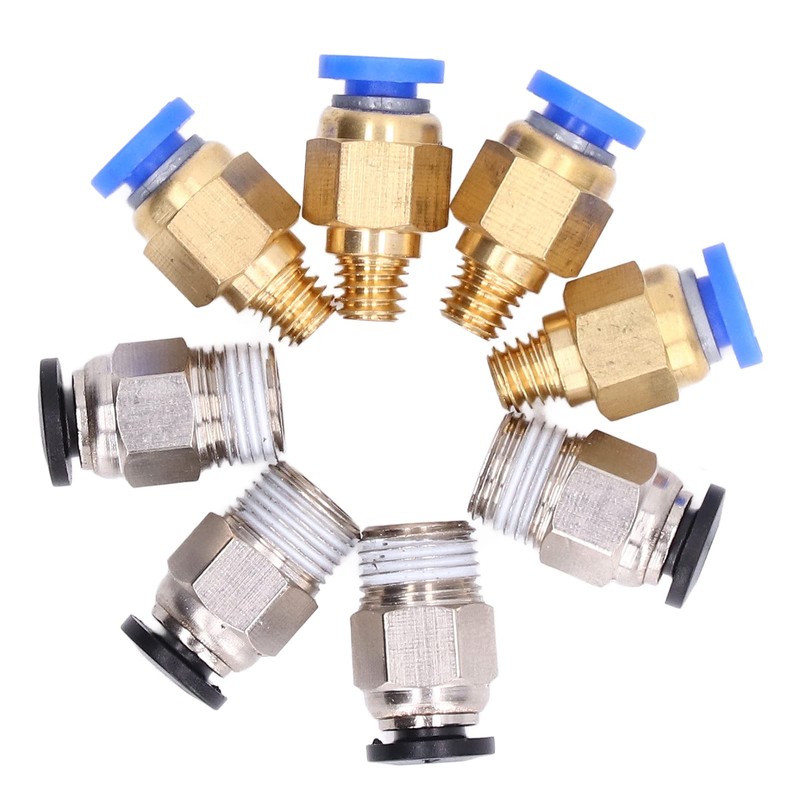 20 Pcs Pressure Faucet Kit Pneumatic 3D Printer Fitting PC4-M6