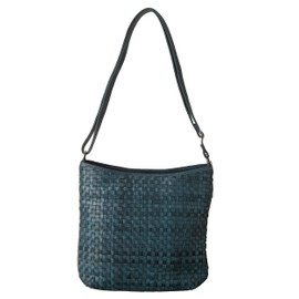 Imai Bag 33428 Genuine Leather Shoulder Bag, Crossbody Pochette, Made in Japan, Horseshoe, Tote Bag, Women's, Cowhide Leather, Handbag, Braid, Mesh, Large Capacity, Lightweight, Zipper, Simple, Daily