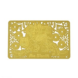 Feng Shui Increase Your Wealth Luck Golden Card FW4276