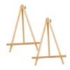 DOITOOL 2Pcs Wooden Mini Easels Small Art Display Stands for