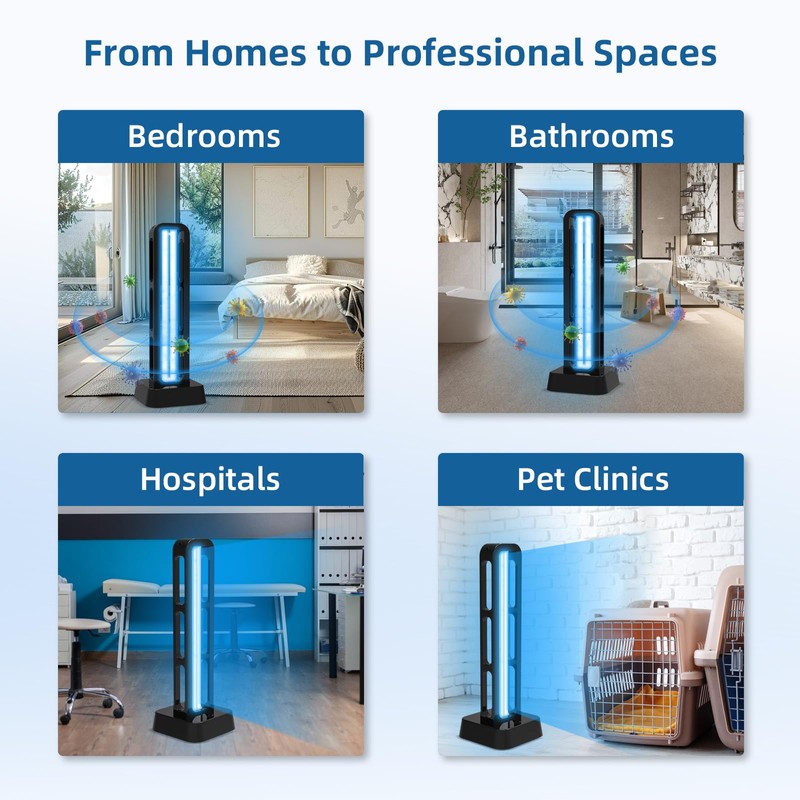 Zyntieu 39W UV Light Sanitizer with Remote Control and 3