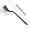 30PCS Mini Wire Brush Stainless Steel Brush,Curved Handle Masonry Brush
