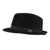 FREEBIRD99 100% Wool Felt Panama Fedora Hat Short Brim Trilby