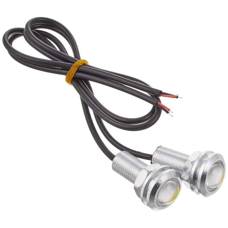 e-auto fun 6W 2 Large Ball White Waterproof Ultra Bright