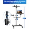 ORWOD Projector and Laptop Stand Tripod, 2 Shelves Mobile Laptop