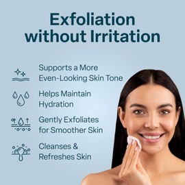 QRxLabs Tónico De Ácido Glicólico: Solución Exfoliante Antiedad Para El Rostro Con Ácido Glicólico 10% De Aha Hamamelis Proteína De Arroz Hidrolizada Extracto De Granada Y Ginkgo Biloba