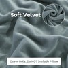 HOMBYS Ultra Soft Velvet Bed Wedge Pillow Cover-Super Soft Fleece