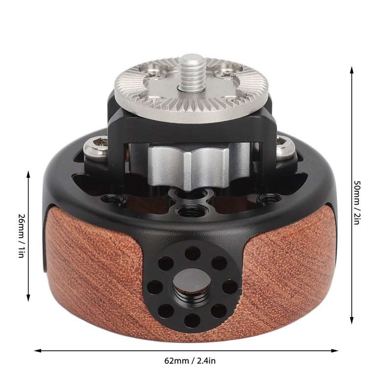 Camera Round Handle Grip with 1/4in 3/8in for Arri M6