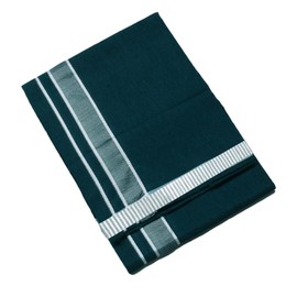 Stylesindia Men's Cotton Dhoti Kerala Style Veshti Mundu Kaili Lungi 2.0m, Bottle Green