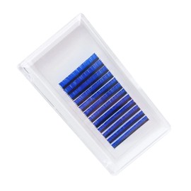 Healeved Elegant Blue False Lashes 9mm Length Grafting Extensions Fake Lashes for Stage Daily Makeup