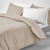 Imperial Rooms Single Duvet Cover Set Reversible Stripes Satin Bedding