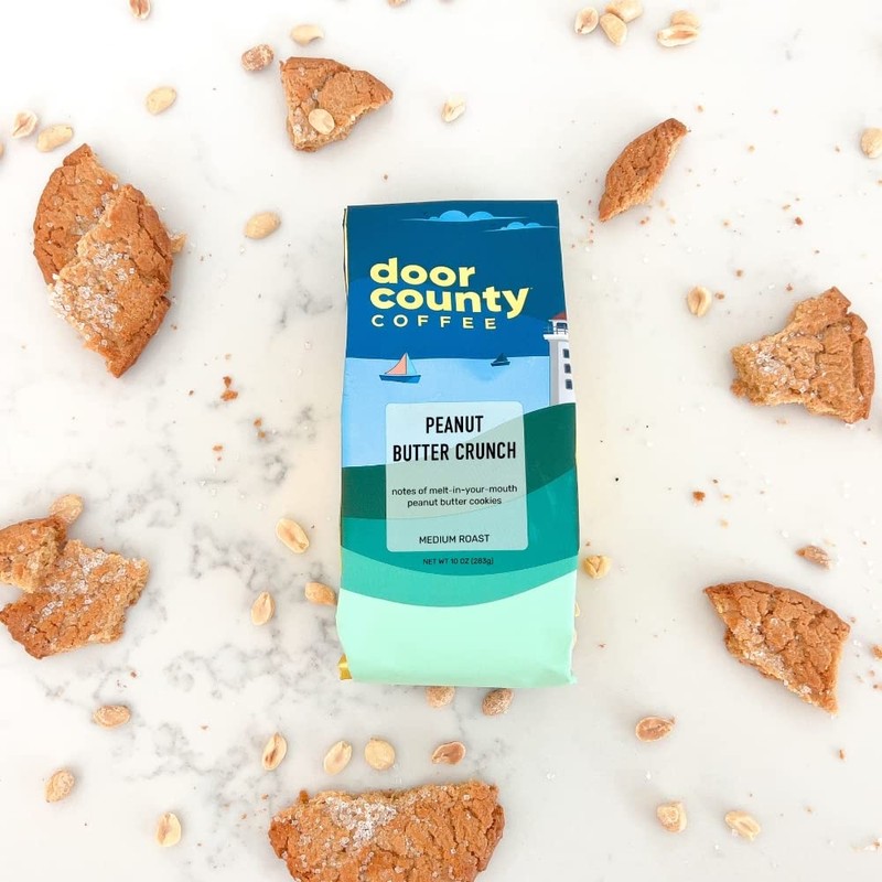 Door County Coffee Peanut Butter Crunch - Ground Coffee, Medium