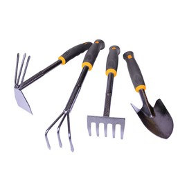 Centurion Garden and Outdoor Living 114 4 Piece Hammerstone Garden Tool Set, Yellow