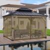 BPS 10' x 12' Gazebo Universal Mosquito Netting Screen Replacement,