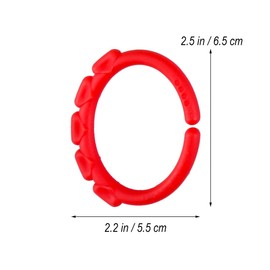 YeahiBaby 24pcs Baby Teether Ring Link Rings Toys Infant Links Rattle Strollers Crib Travel Toys