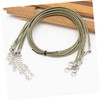 OSALADI 60pcs DIY Necklace Cords with Lobster Clasp Wax Leather