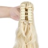 Felendy Ponytail Extension Claw 18" Light Blonde Curly Wavy Clip