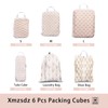 6 Pcs Compression Packing Cubes for Travel Suitcases, Waterproof Luggage