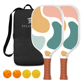 OEM/ODM USAPA Approved Fiberglass Honeycomb Core Pickleball Set with 4 Balls Polyester Bag Durable Rackets for Entertainment Use
