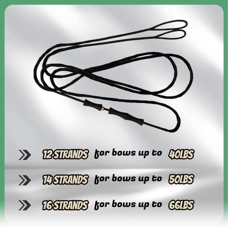 DEERACE Traditional Recurve Bow String and Bowstring Finger Savers Set,