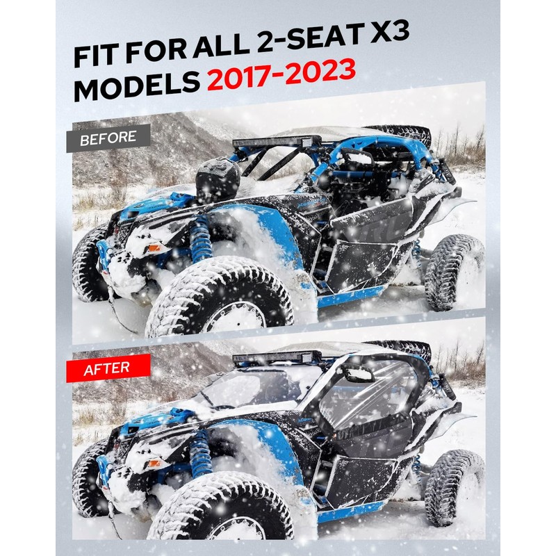 Benlari X3 Soft Upper Door Set Kit, UTV Soft Upper